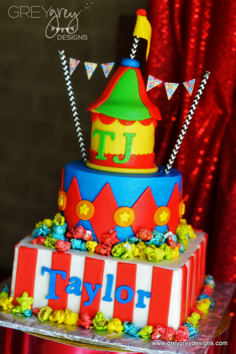 Circus Birthday Party Cake