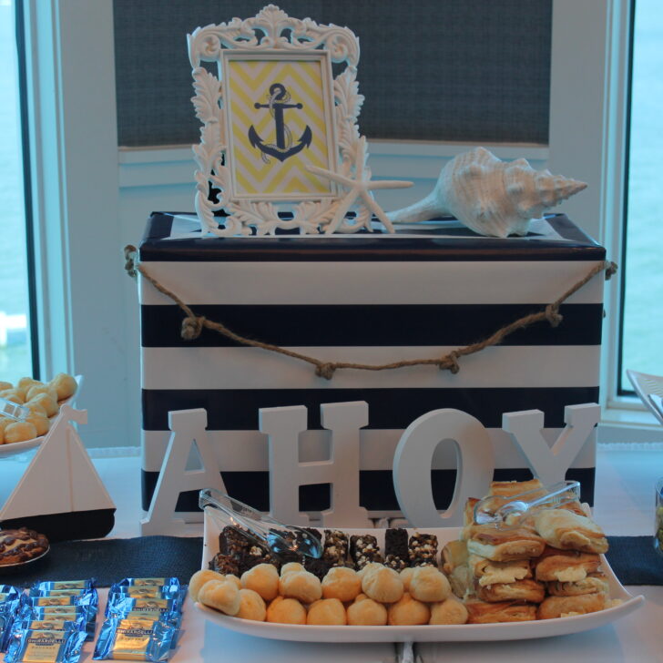 Nautical Themed Baby Shower Dessert Table