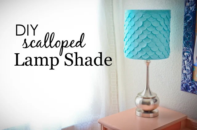 DIY Scalloped Lamp Shade