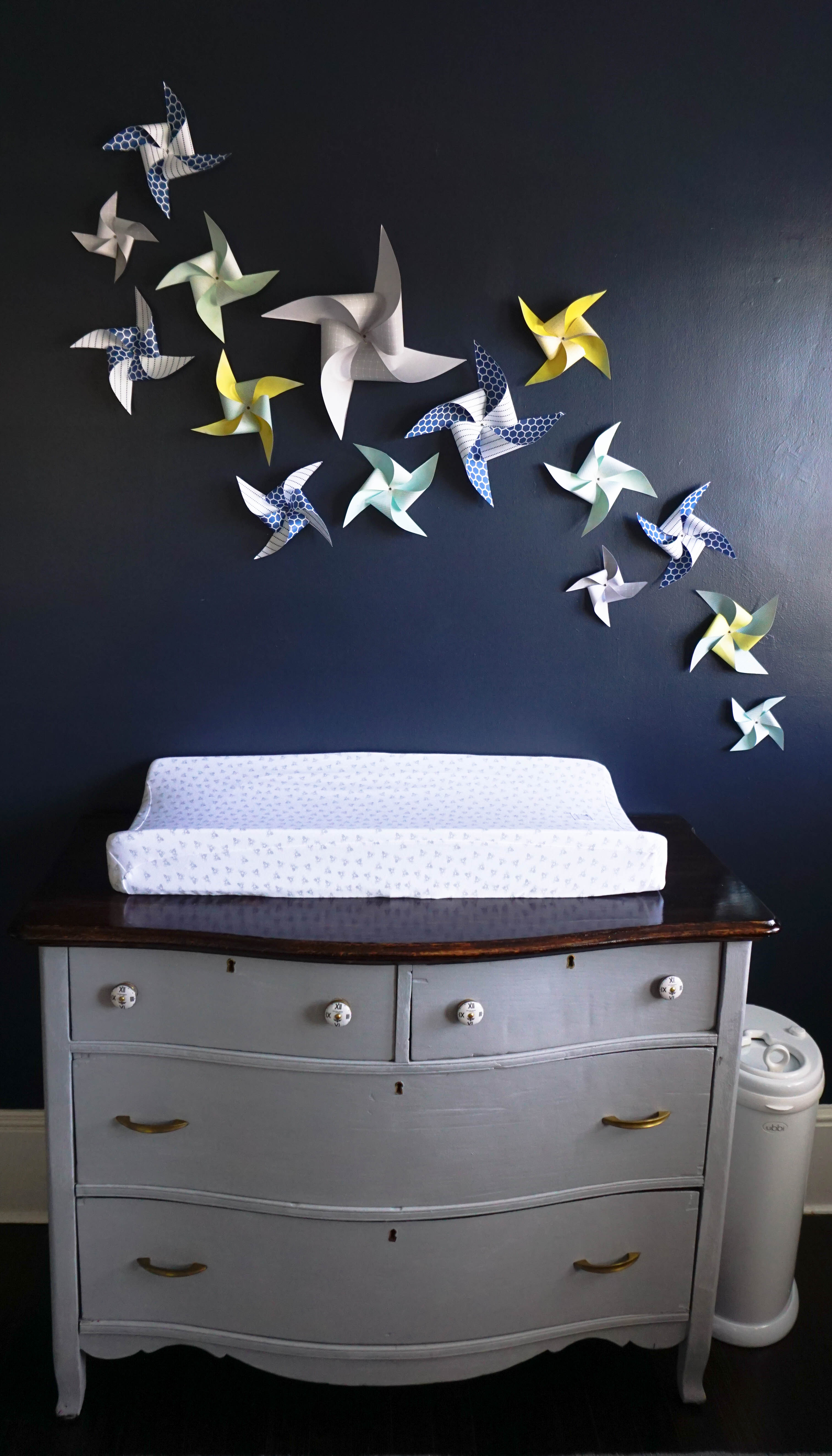 DIY Pinwheel Wall