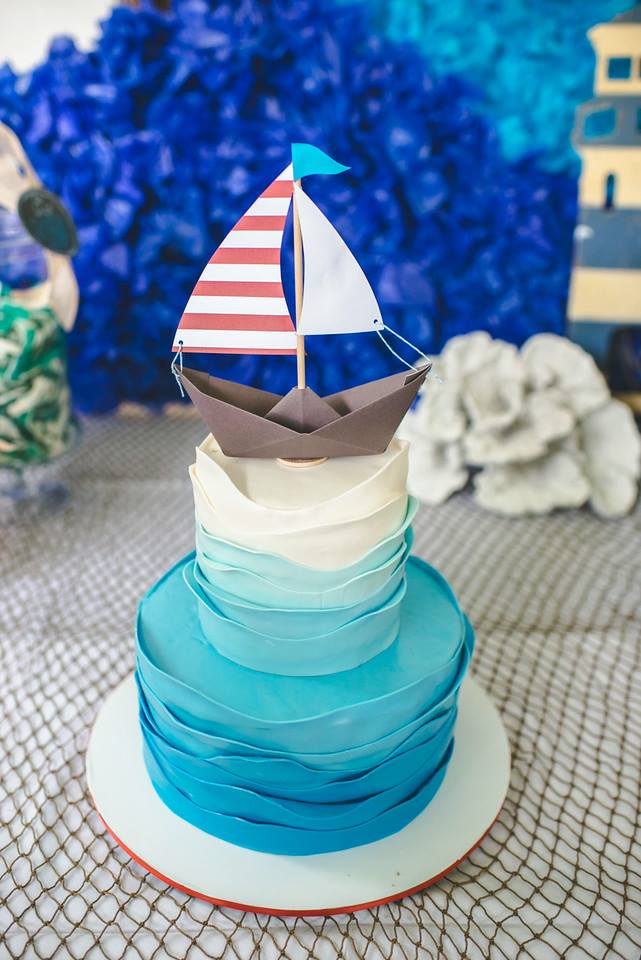 Nautical Themed Birthday Cake