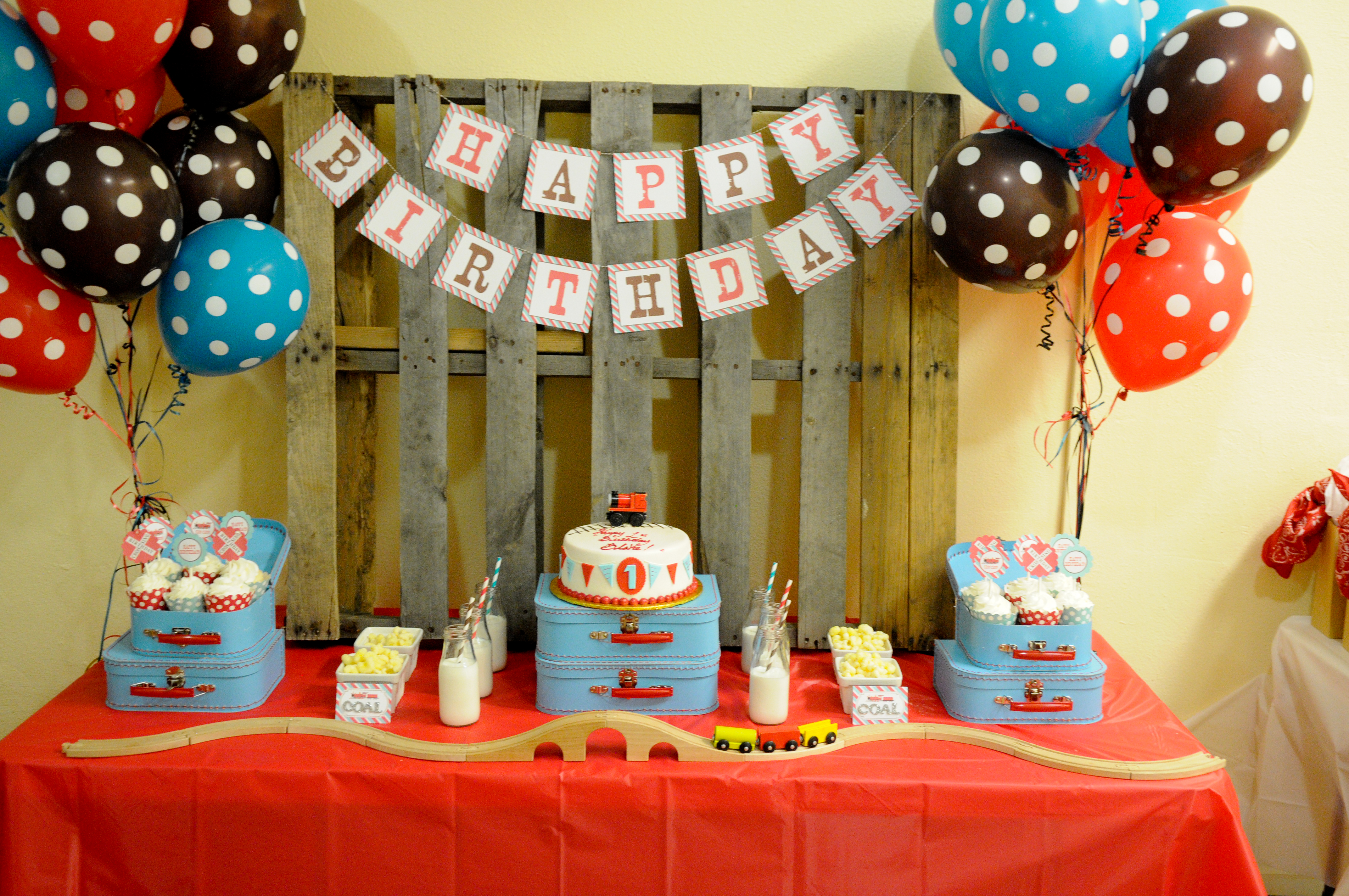 Train Themed 1st Birthday Party