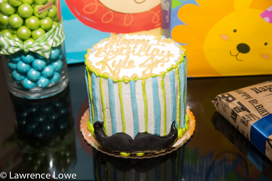 Mustache Themed Smash Birthday Cake