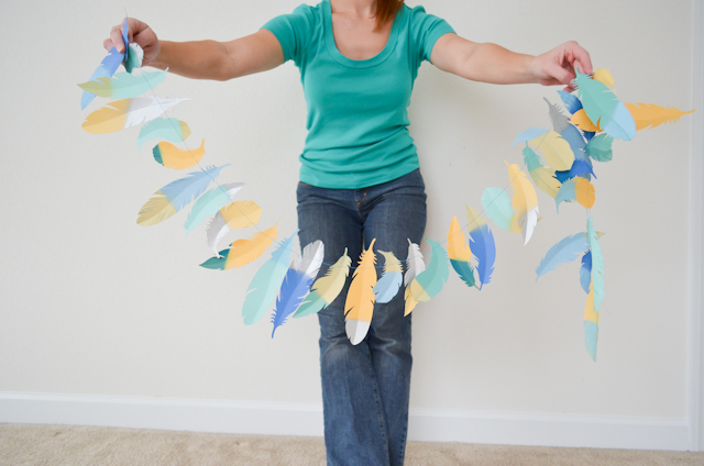 DIY Feather Garland