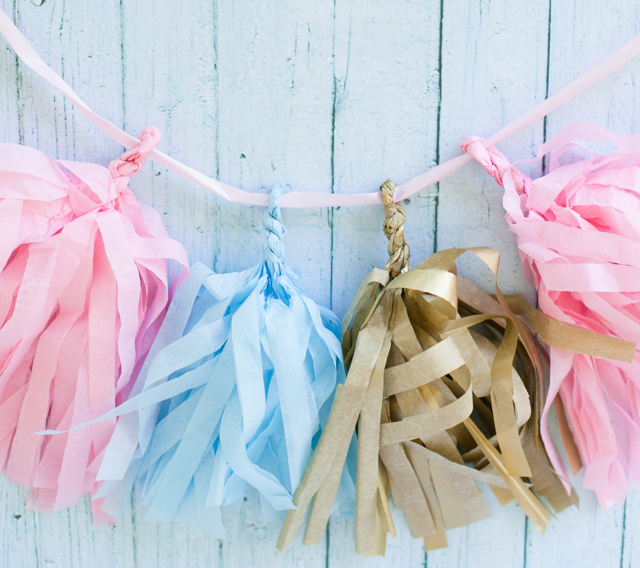 DIY Tissue Paper Tassel Garland Tutorial - Project Nursery