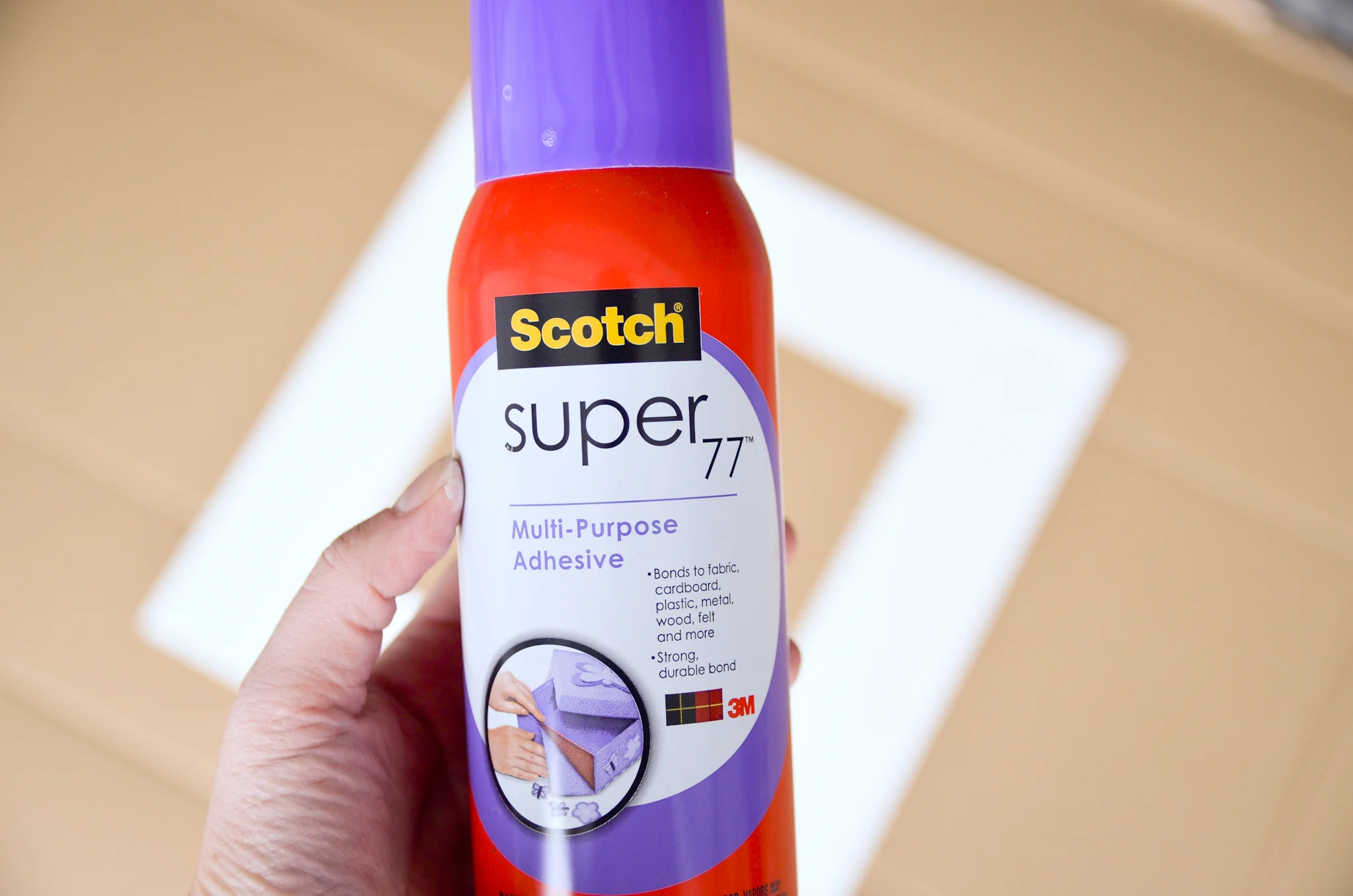 Spray Adhesive for Upcycled Nursery Art