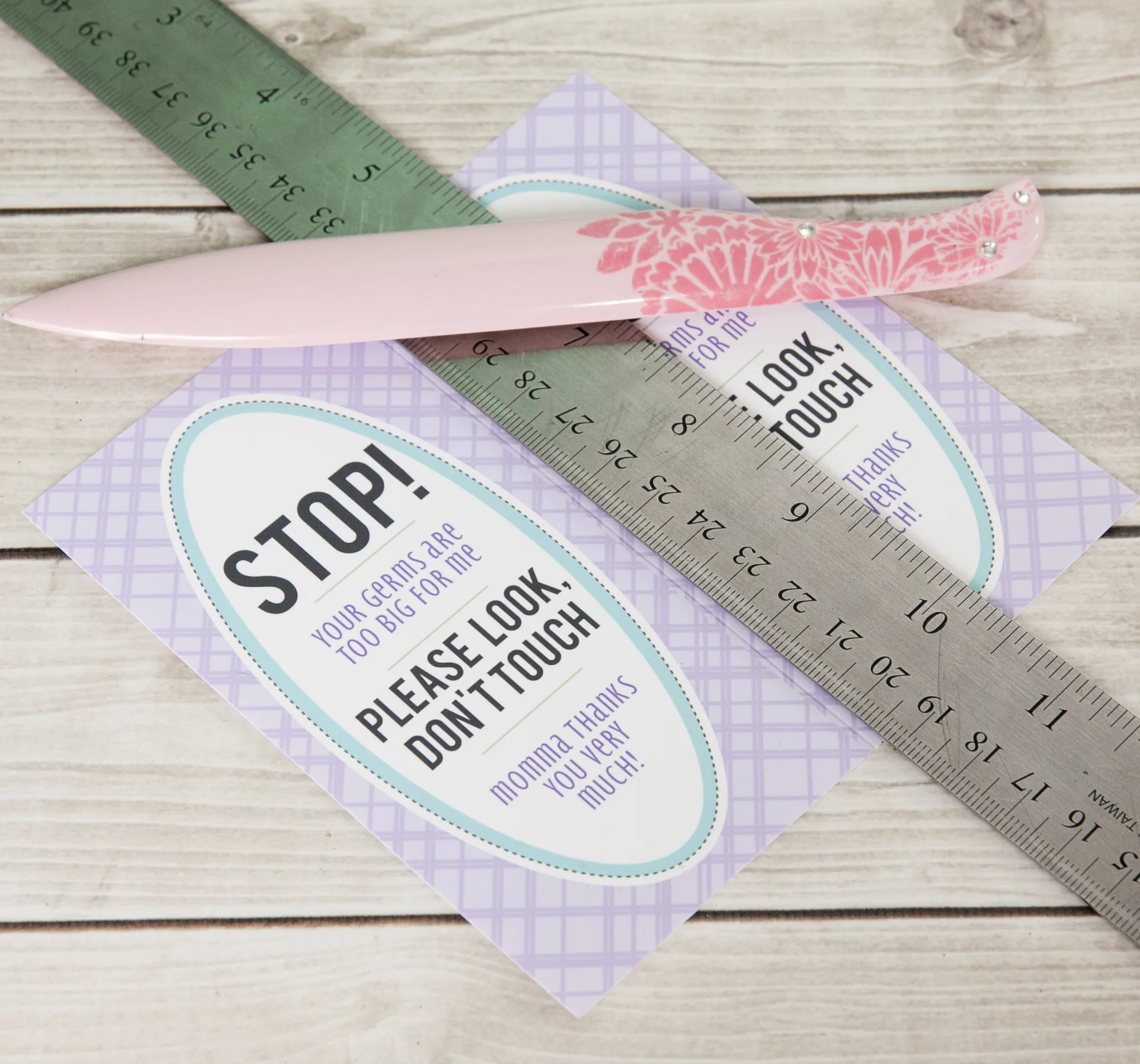 DIY Car Seat Tag Materials