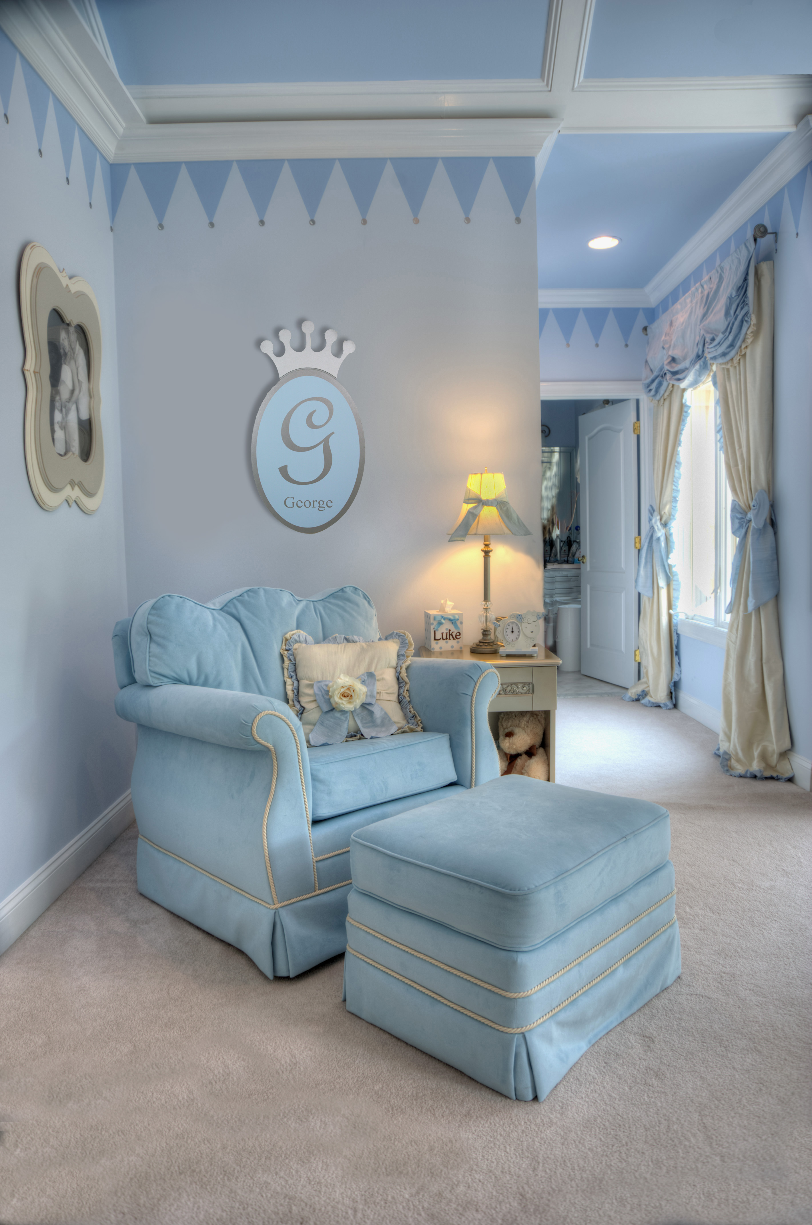 Regal Blue Nursery by Jack and Jill Interiors