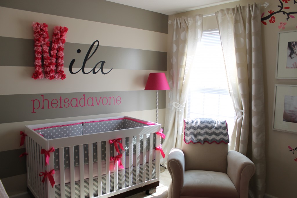 Hot Pink and Gray Nursery