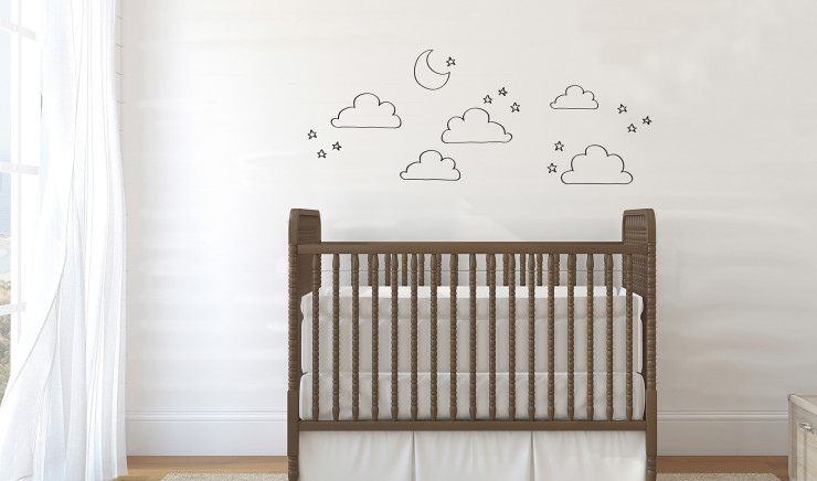 Night Sky Nursery Wall Decal from Dana Decals