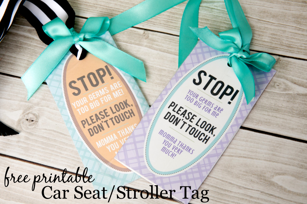 Free Printable Car Seat Tag