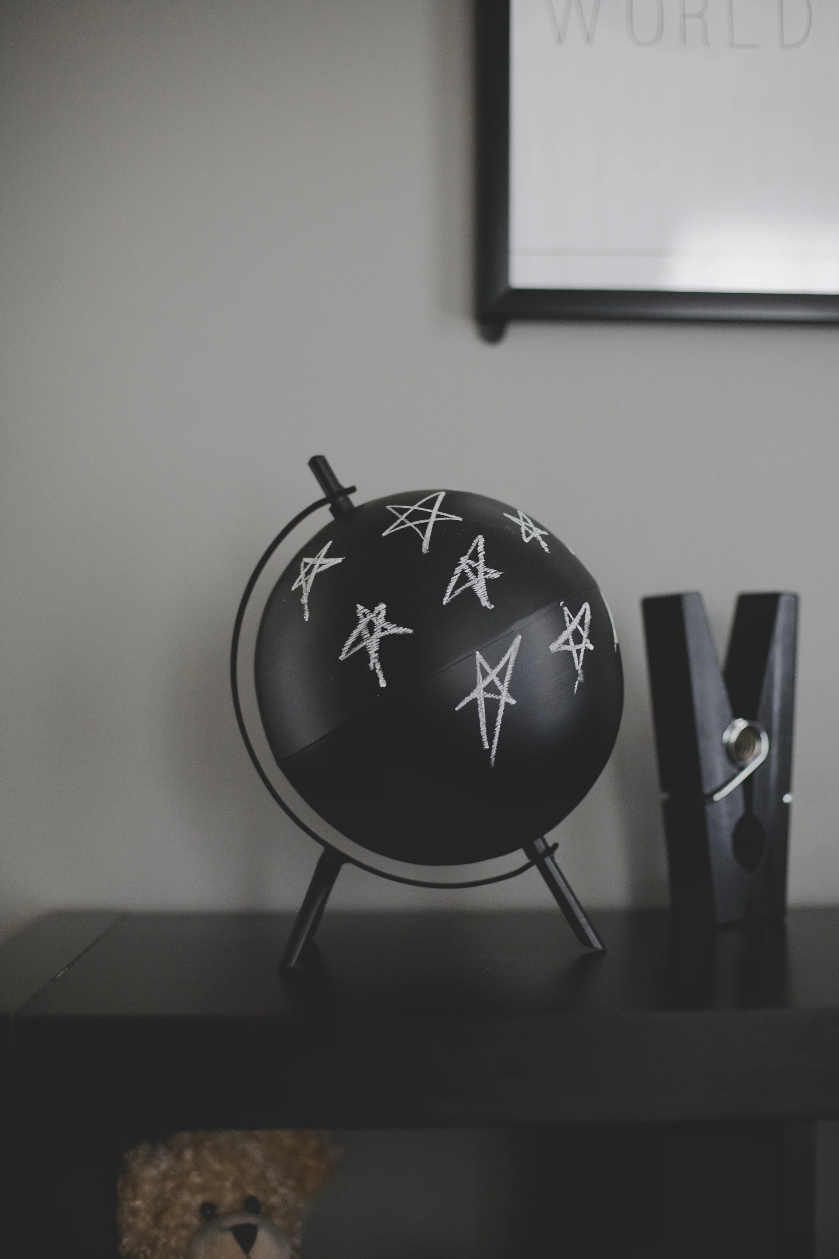 Black Chalkboard Globe - Project Nursery