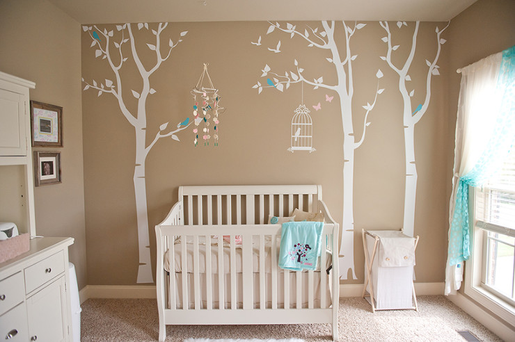 Birch Tree Nursery Decals from Pop Decors