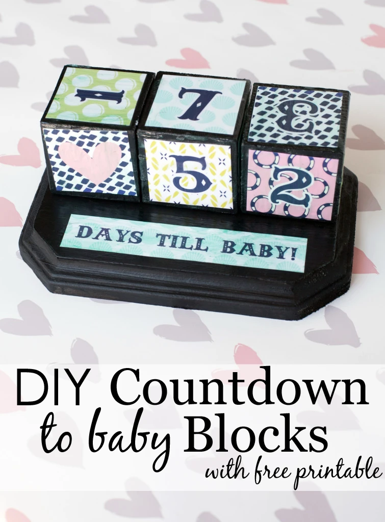 DIY Countdown to Baby Blocks - Project Nursery