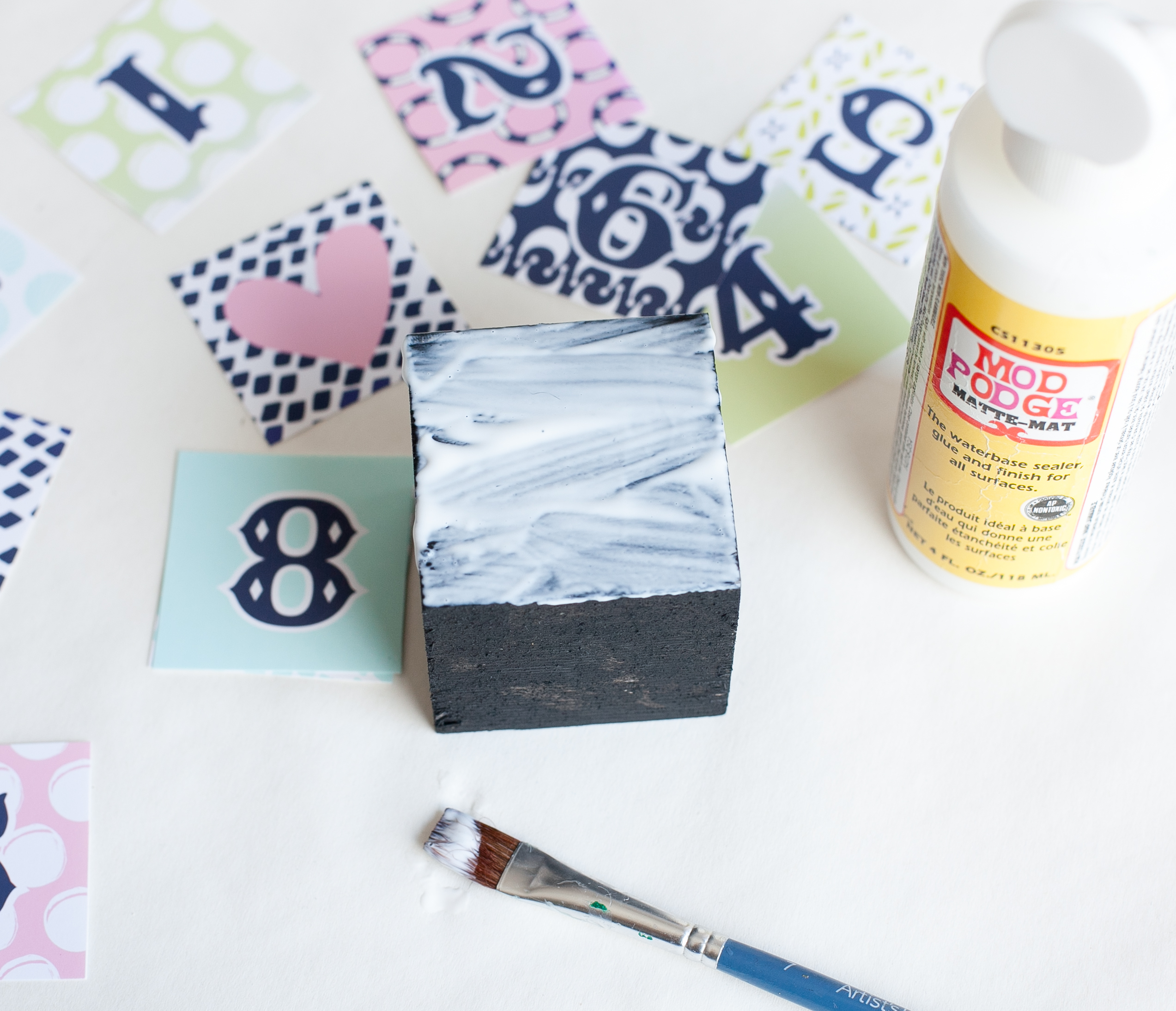 DIY Countdown to Baby Blocks