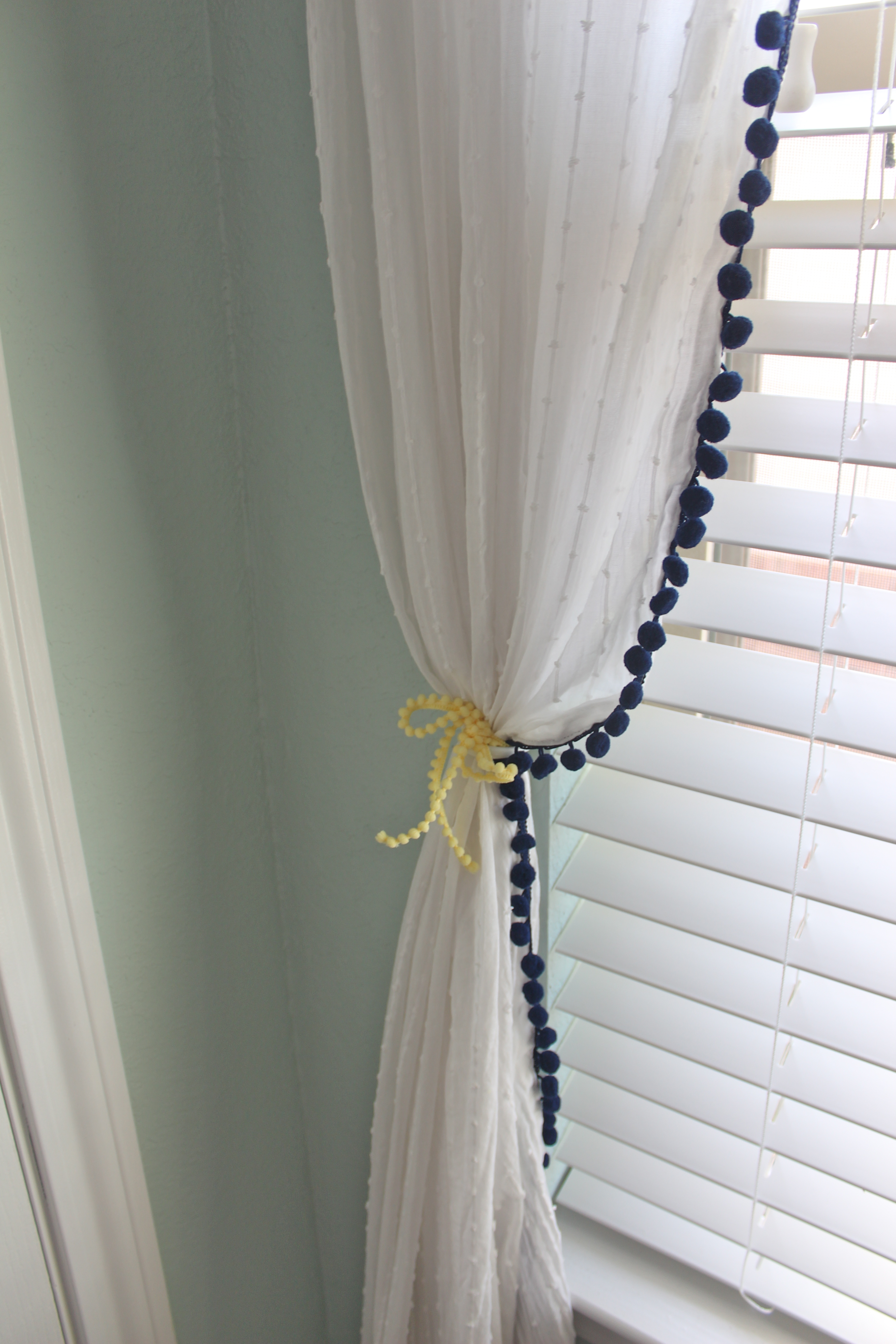 DIY Pom Pom Curtains