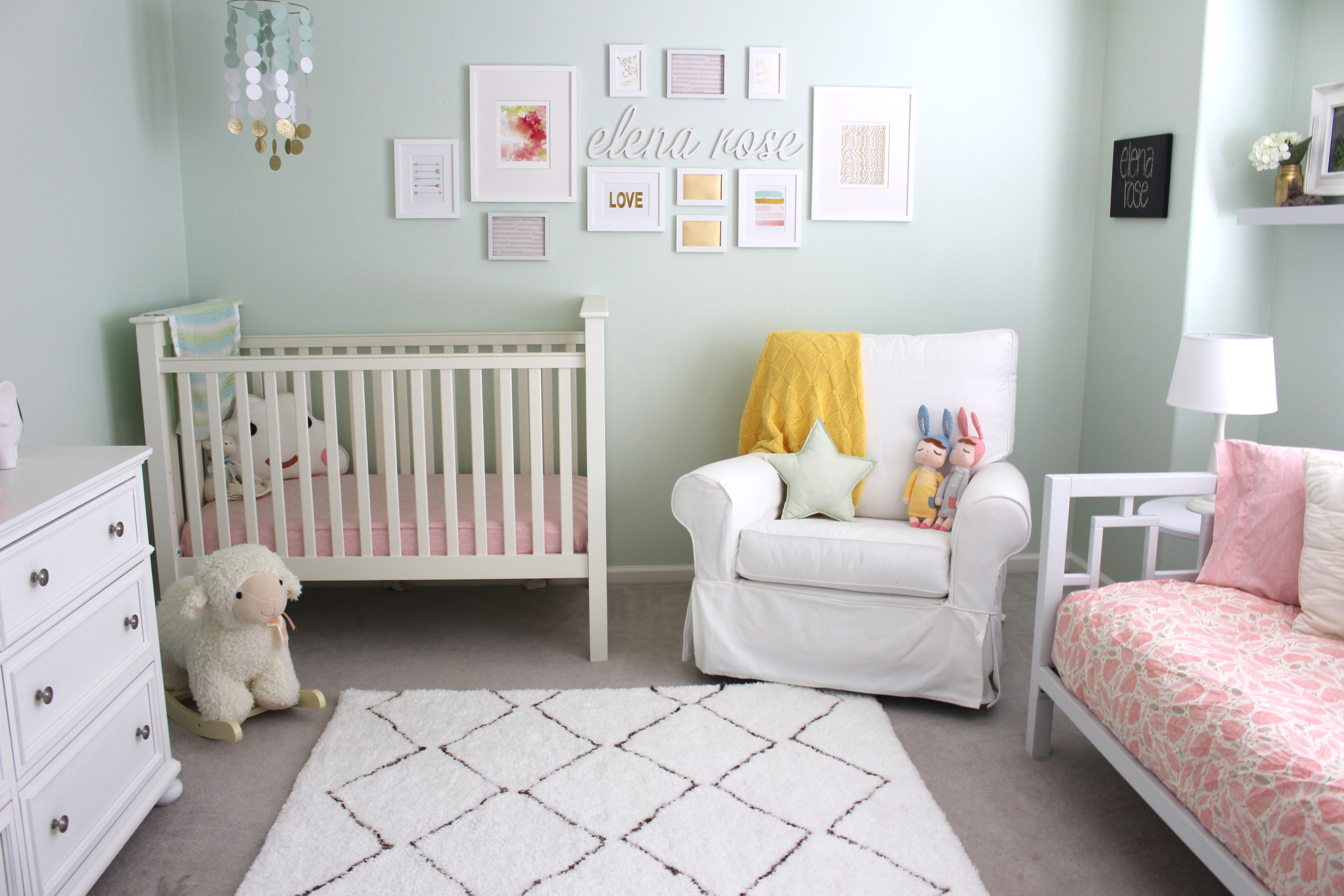 Mint and Pink Nursery