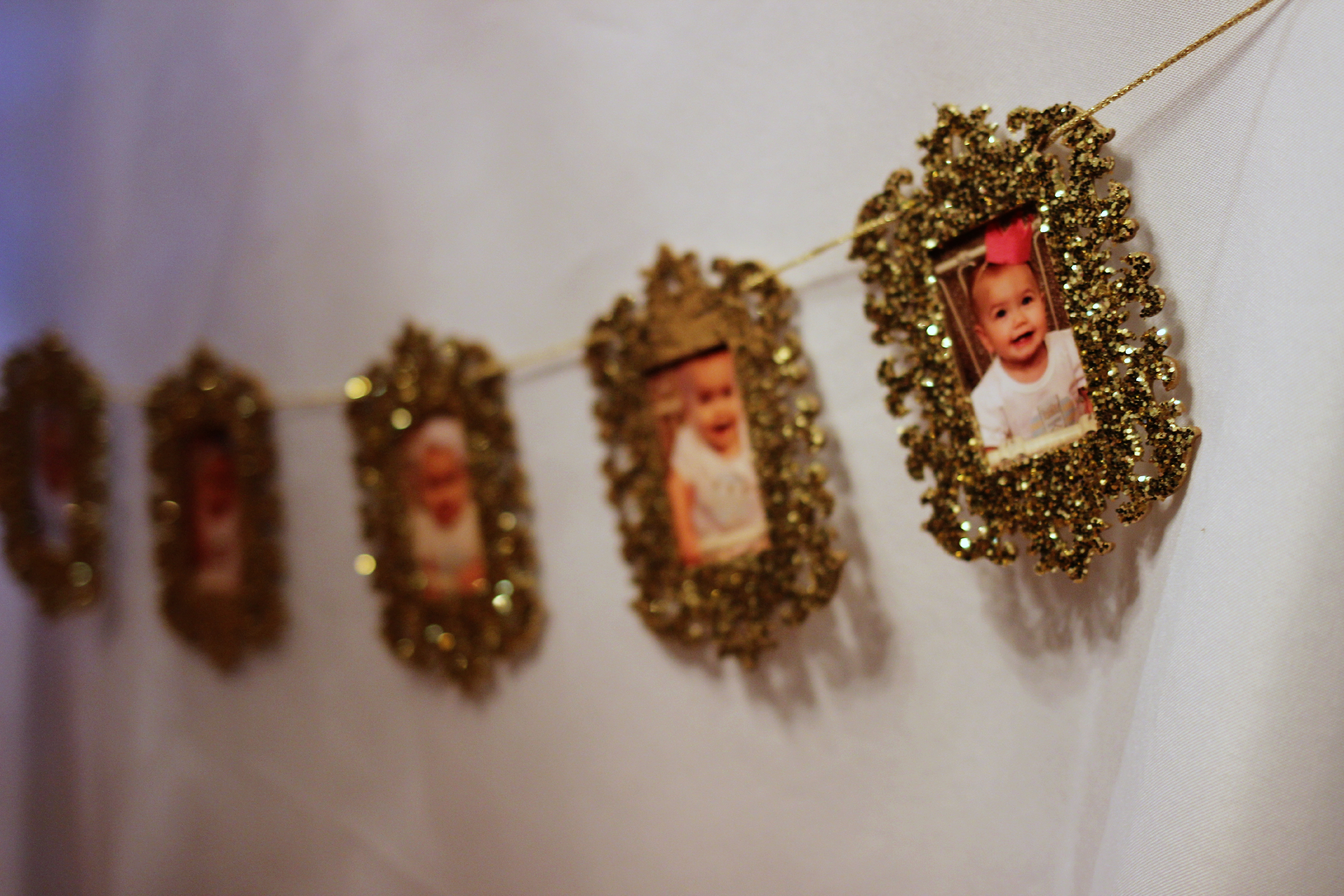 Gold Glitter Photo Banner