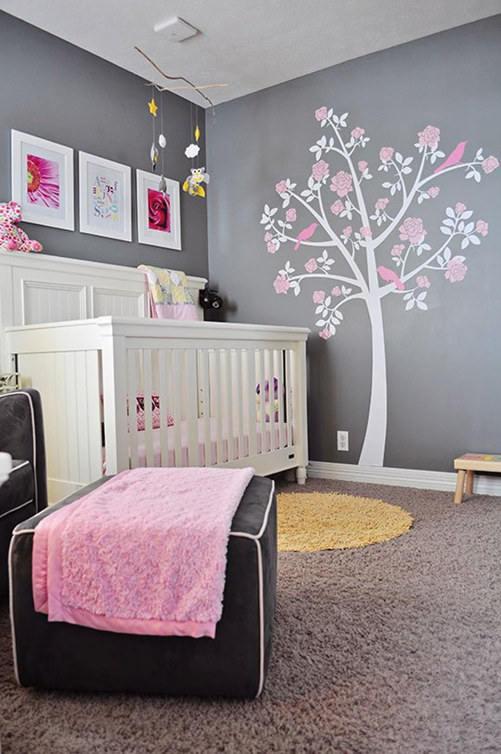 Rose Tree Wall Decal from Lulukuku