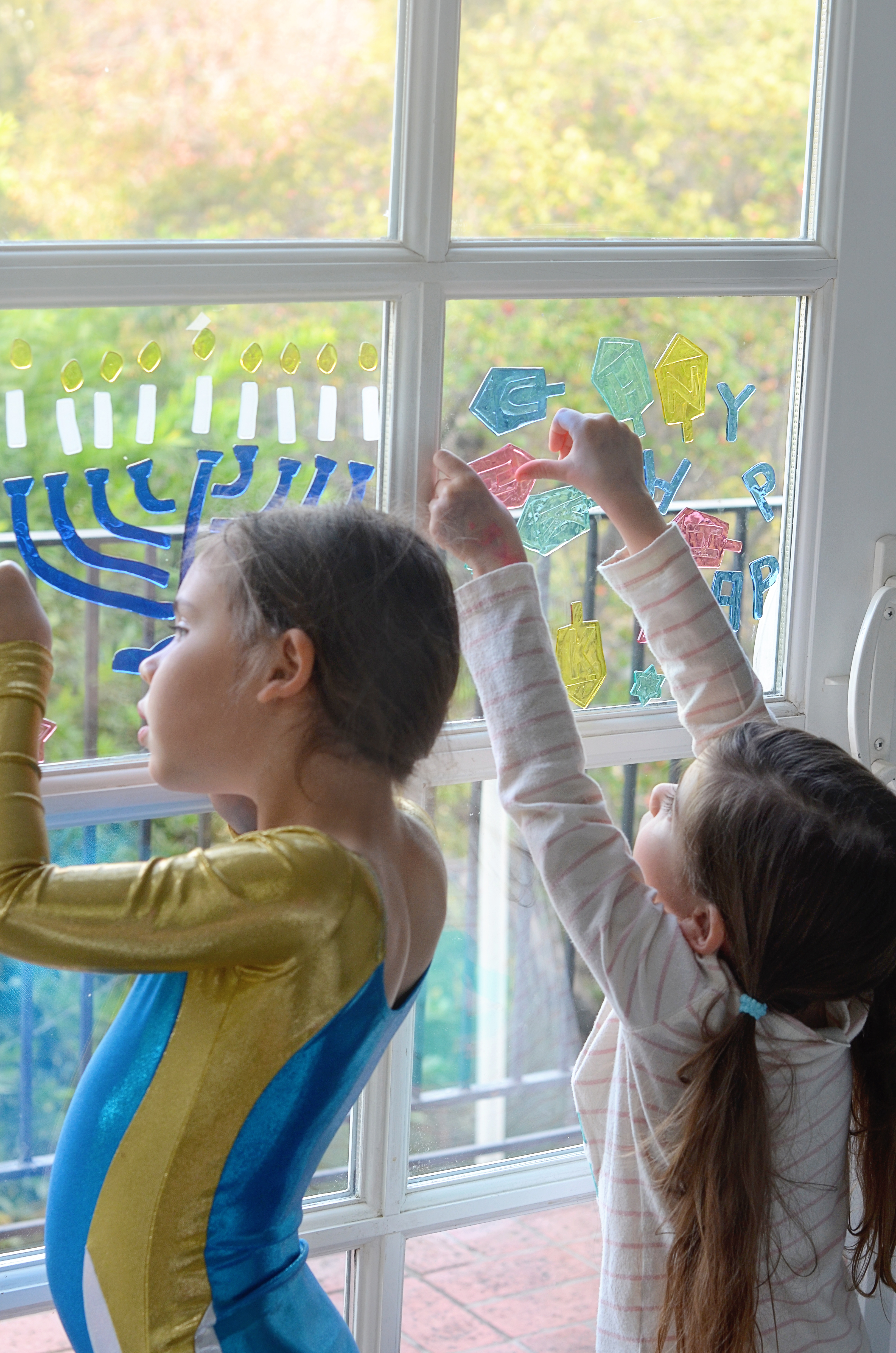 Hanukkah Gel Window Clings