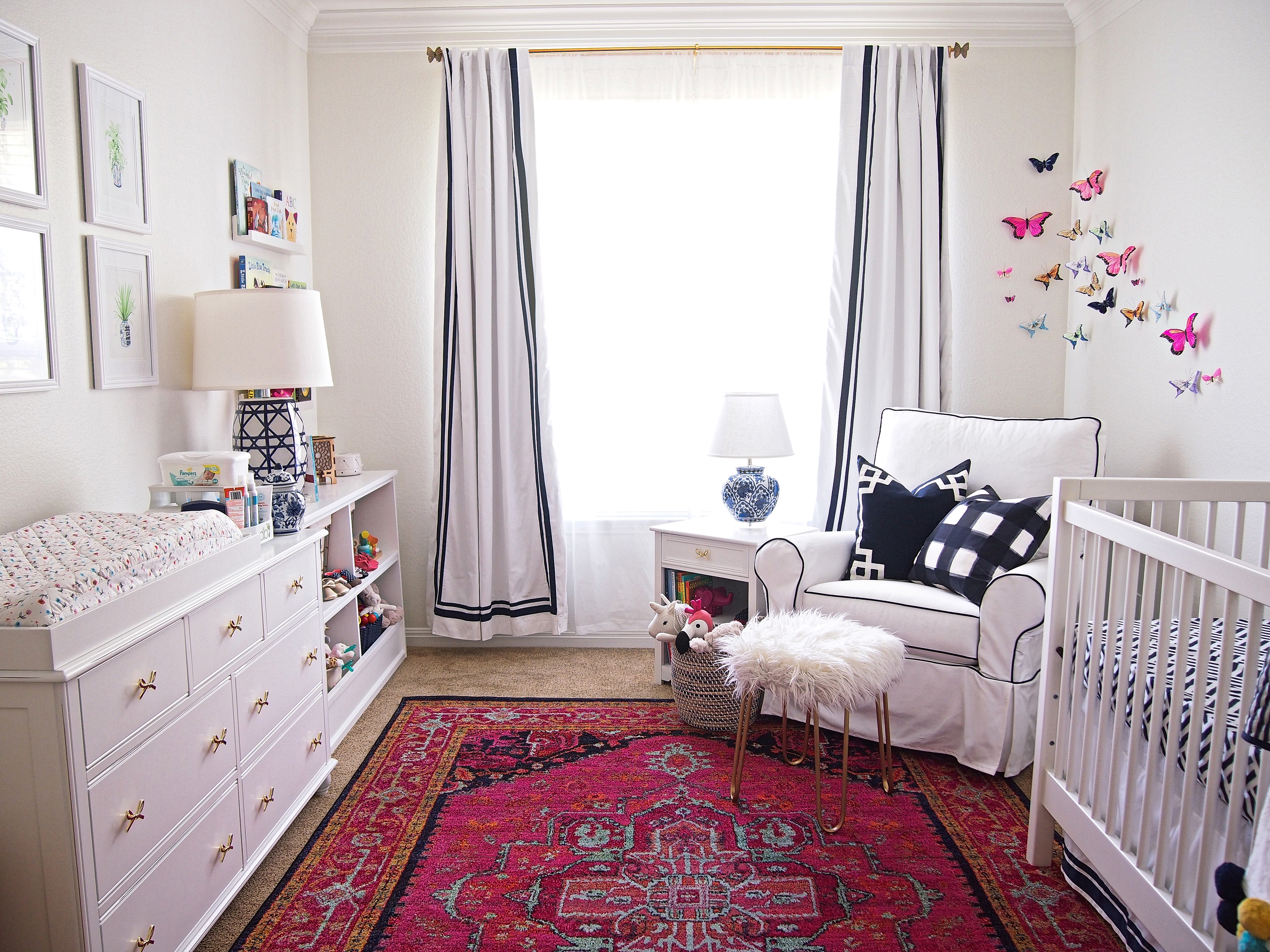 Girly Chinoiserie Nursery -- Sarice Amiee Interiors