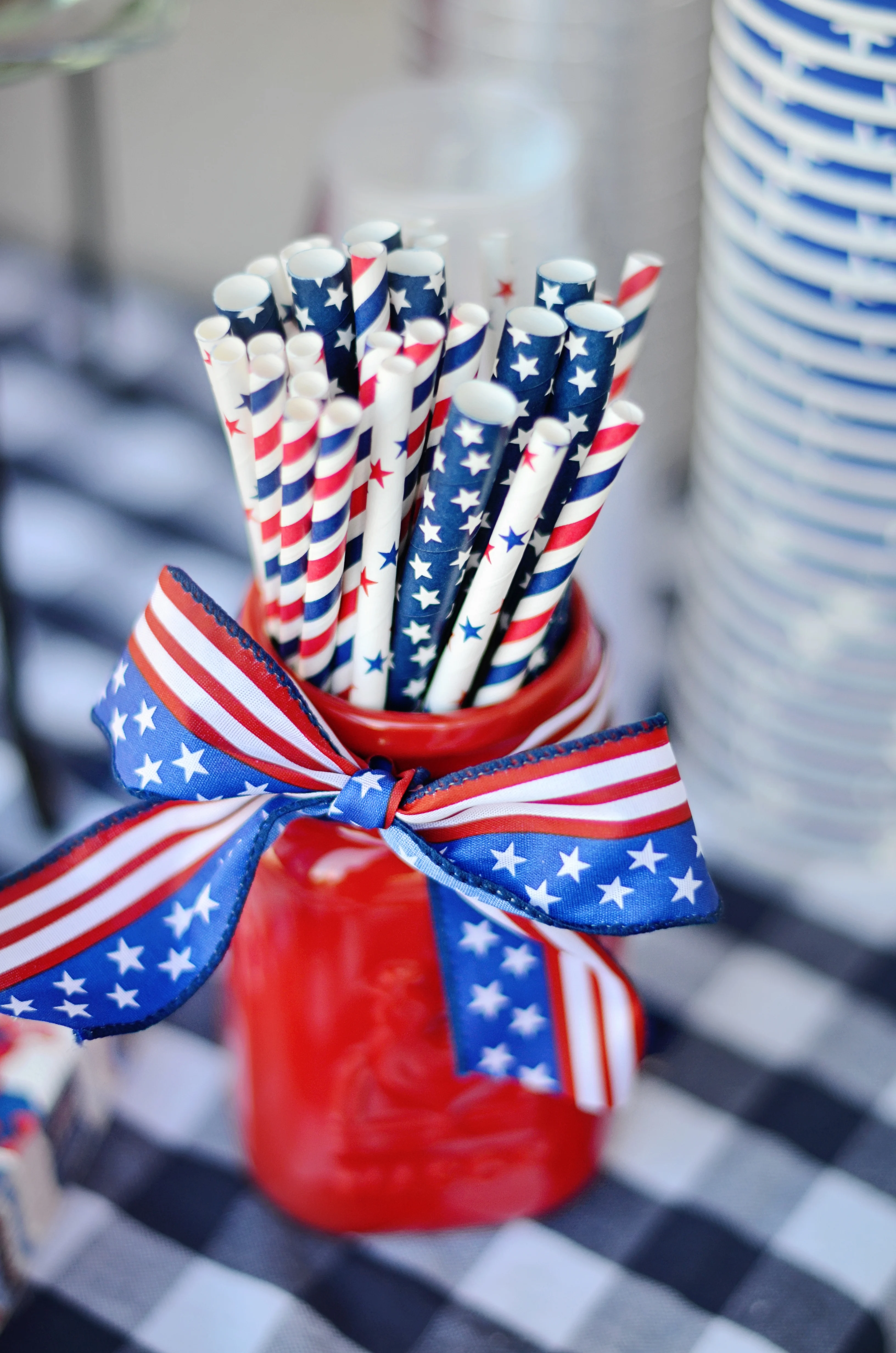 Patriotic Straws