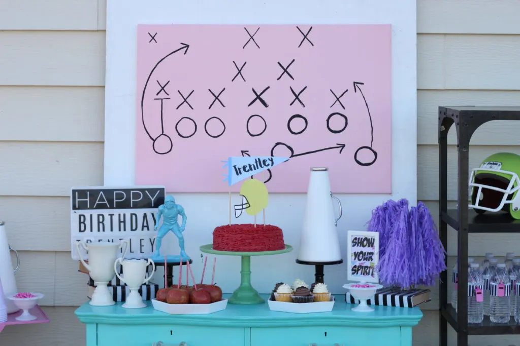 Girl's Flag Football Birthday Party