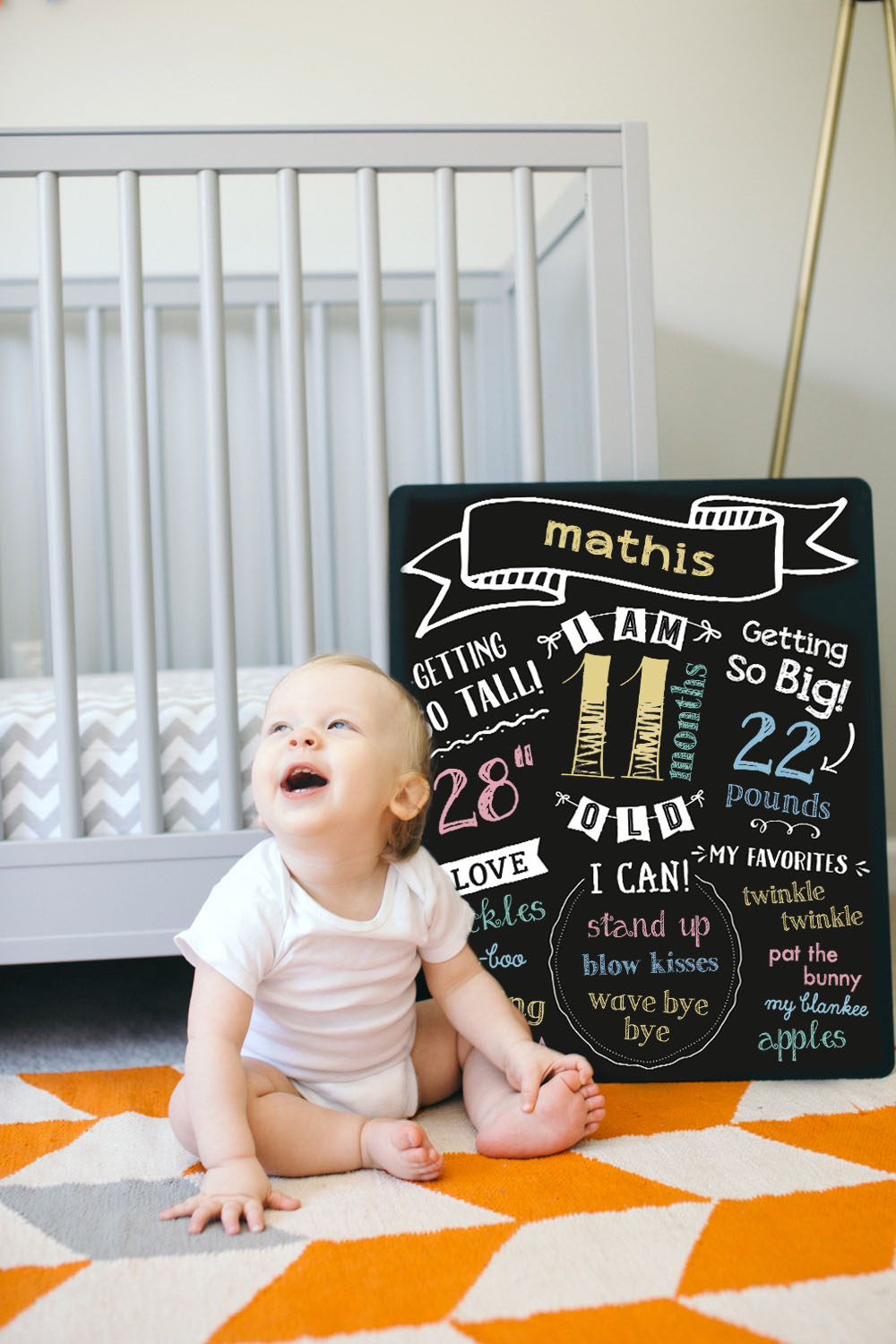 All About Baby Chalkboard