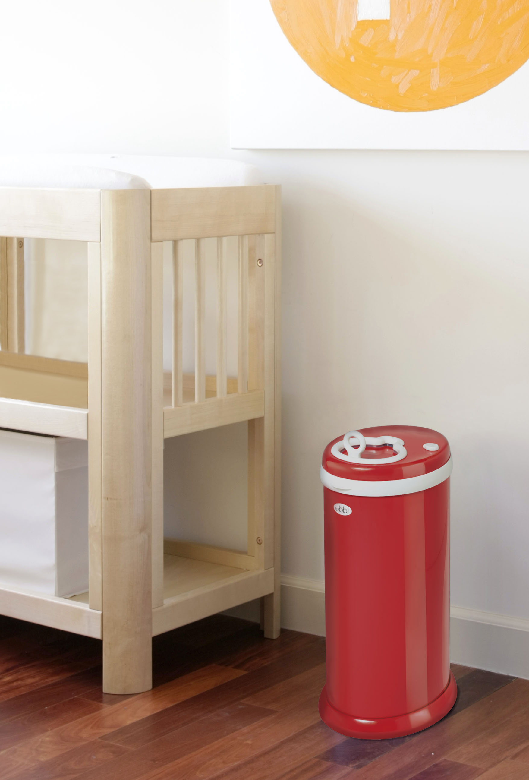 Red Diaper Pail from Ubbi