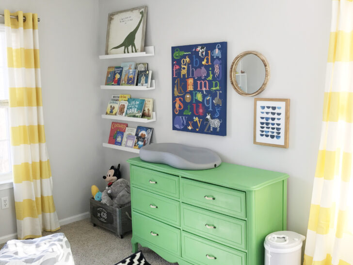 Bold Yellow, Green and Navy Nursery