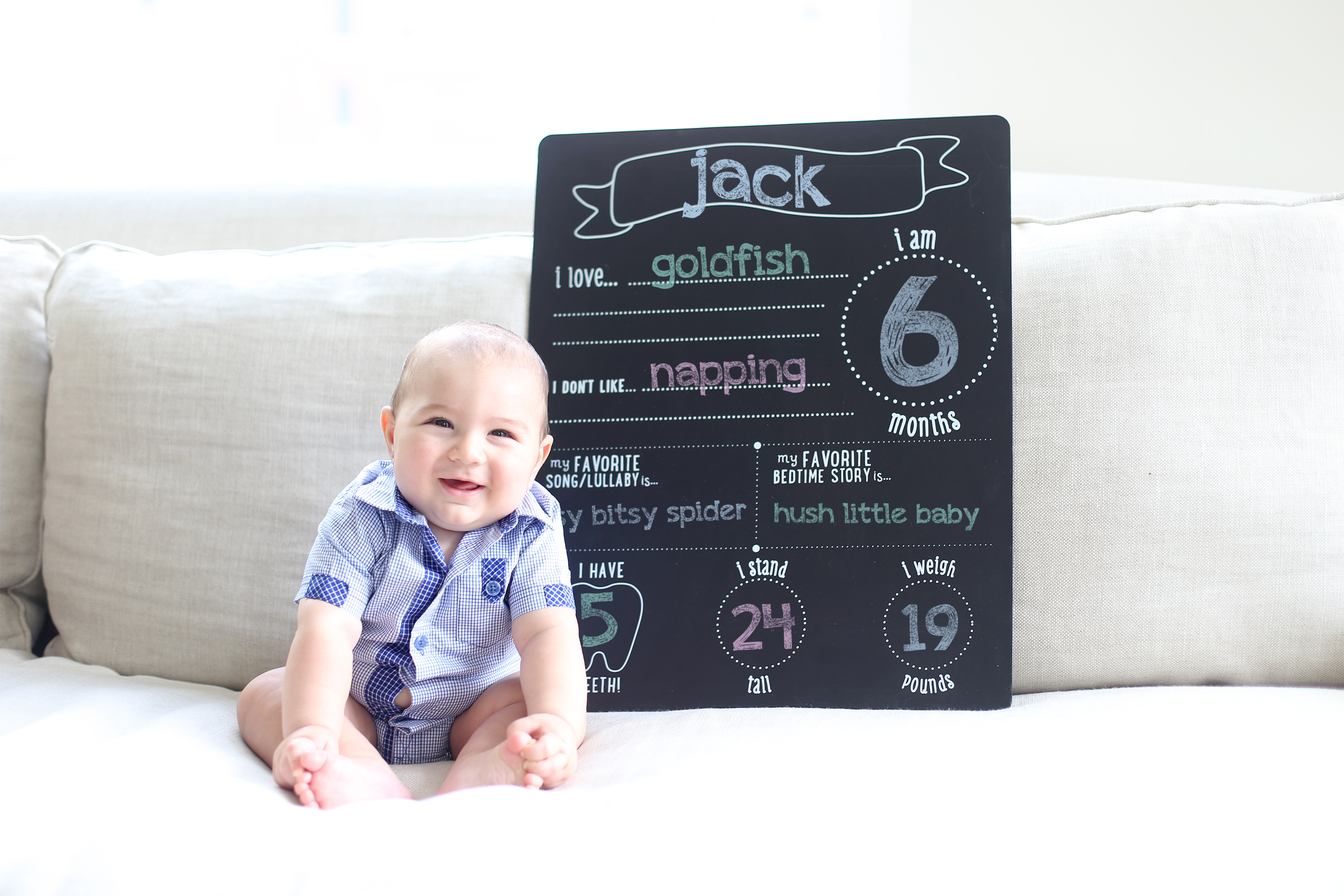 All About Baby Chalkboard from Pearhead