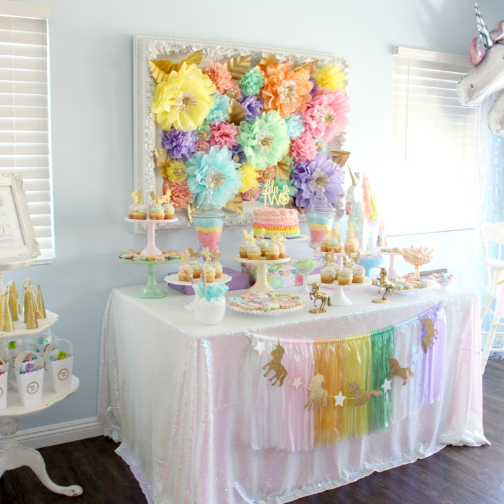 Pastel Iridescent Unicorn Party