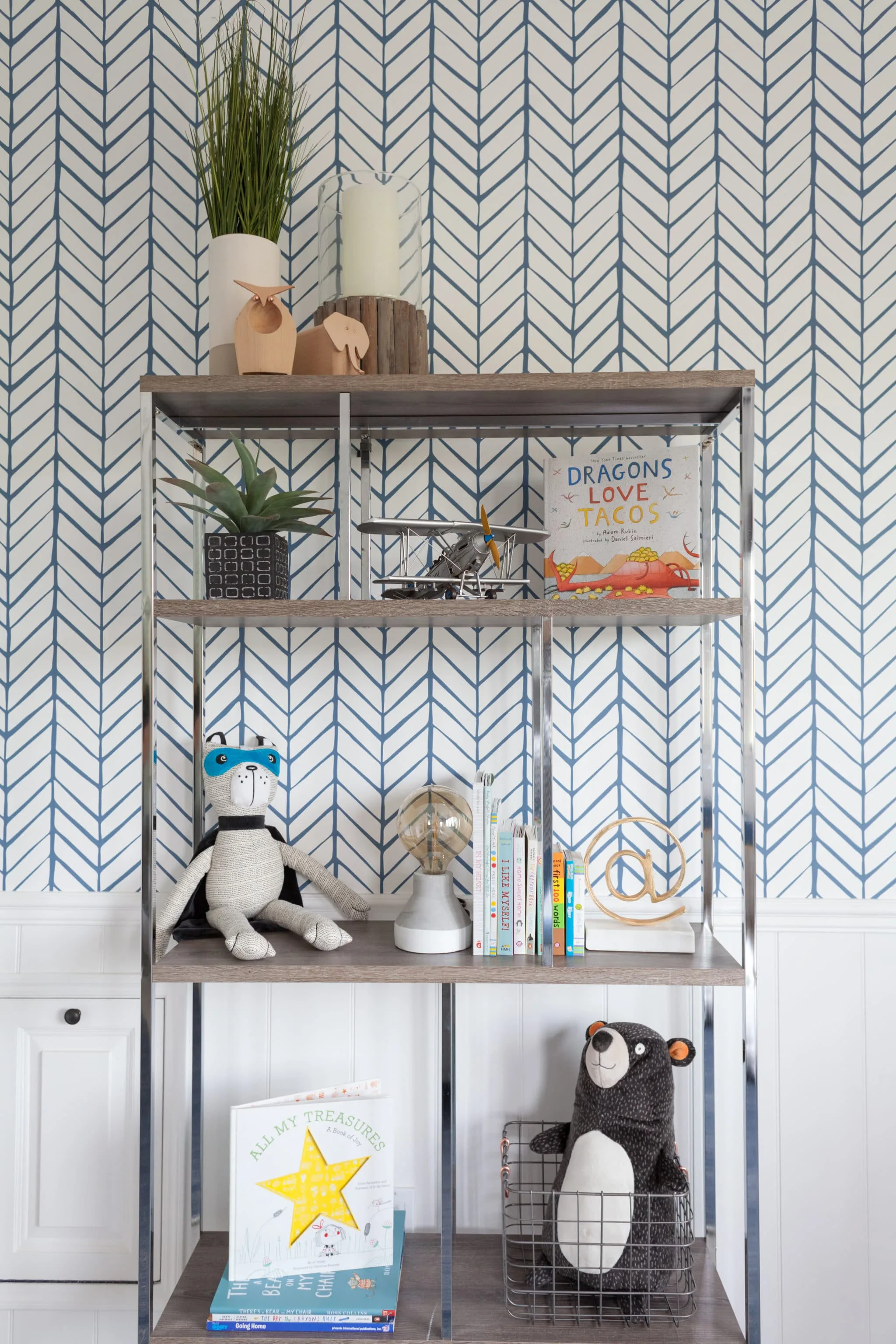 Navy and Gray Big Boy Room