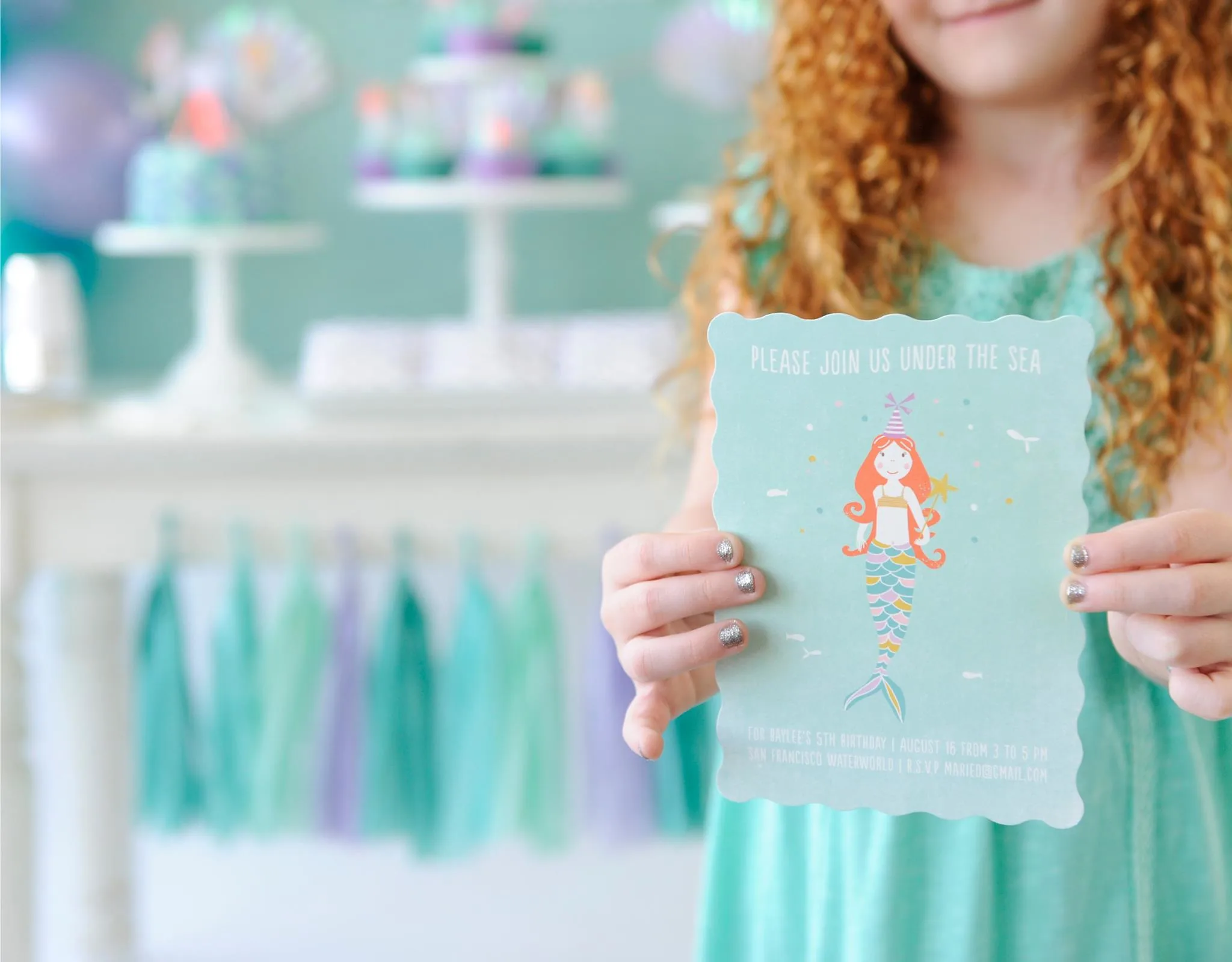 Mermaid Party Invitation - Project Nursery