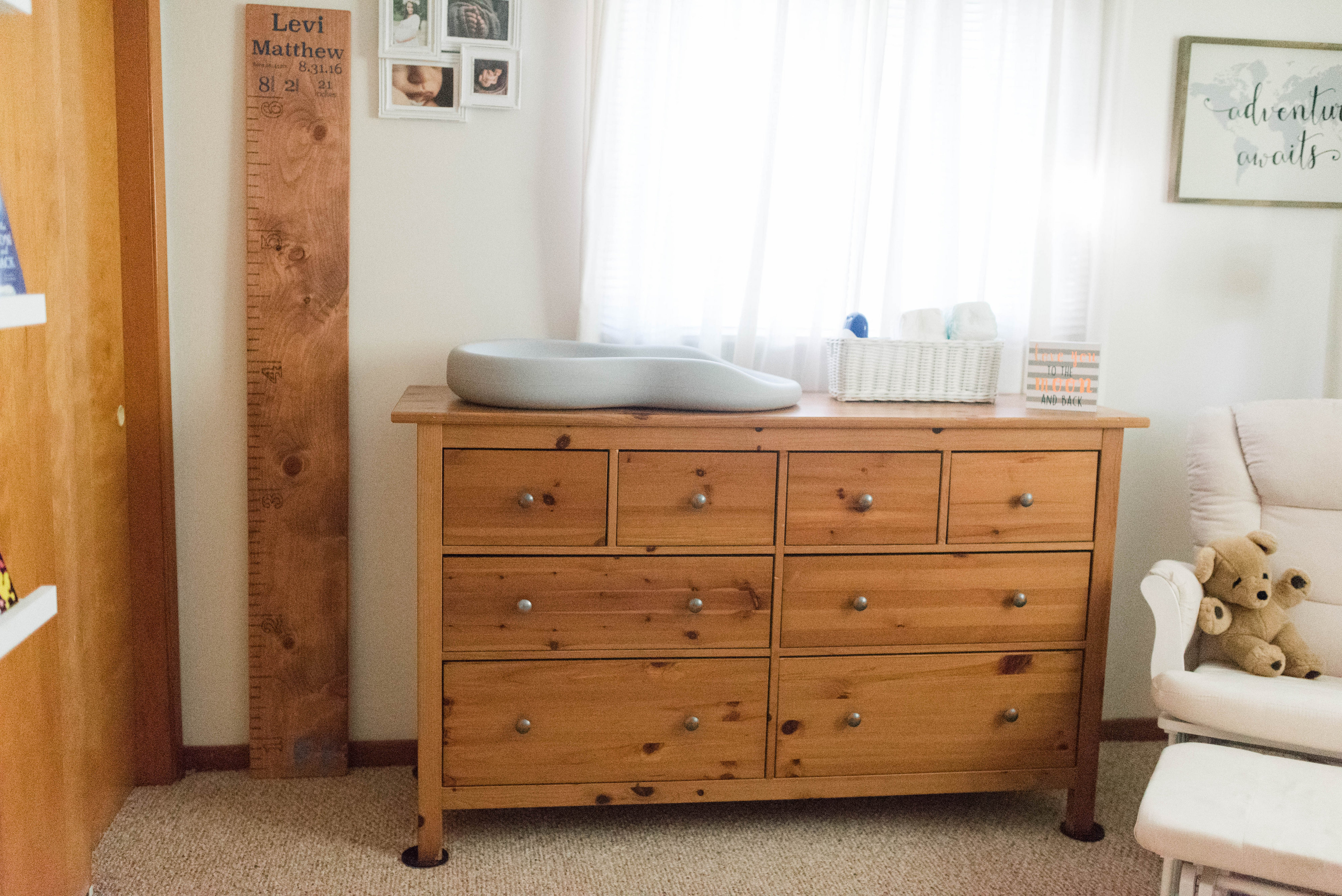 Navy & Gray Vintage Inspired Baby Boy Nursery captured by Jessica Husted Photography