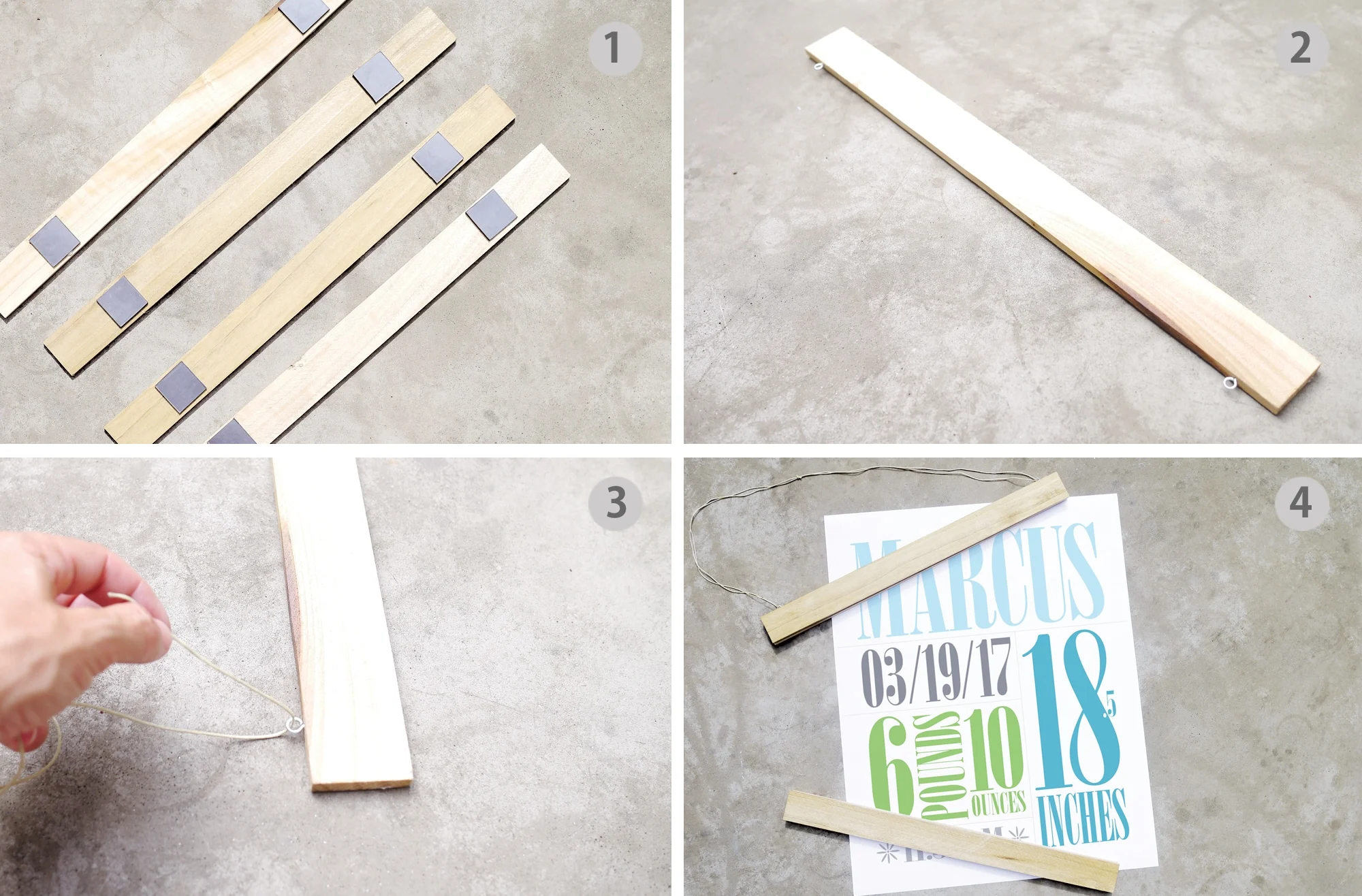 DIY Poster Hanger Tutorial - Project Nursery