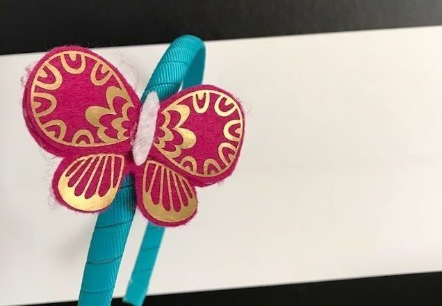 Butterfly Headband made with Cricut Maker