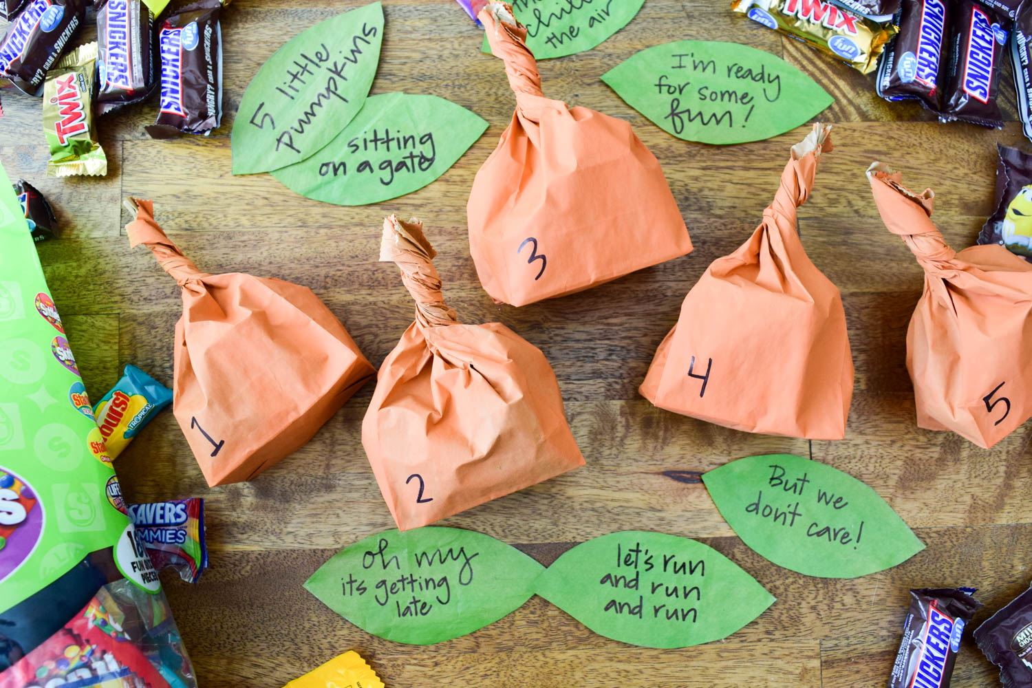 Halloween Countdown Five Little Pumpkins Activity