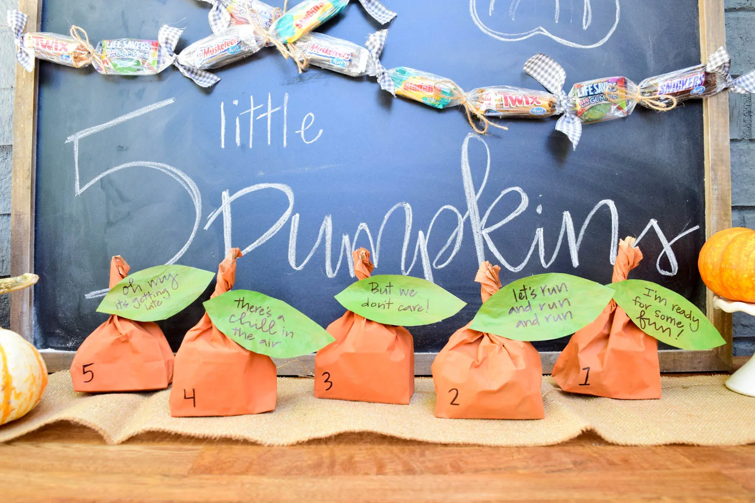 Halloween Countdown Five Little Pumpkins Activity