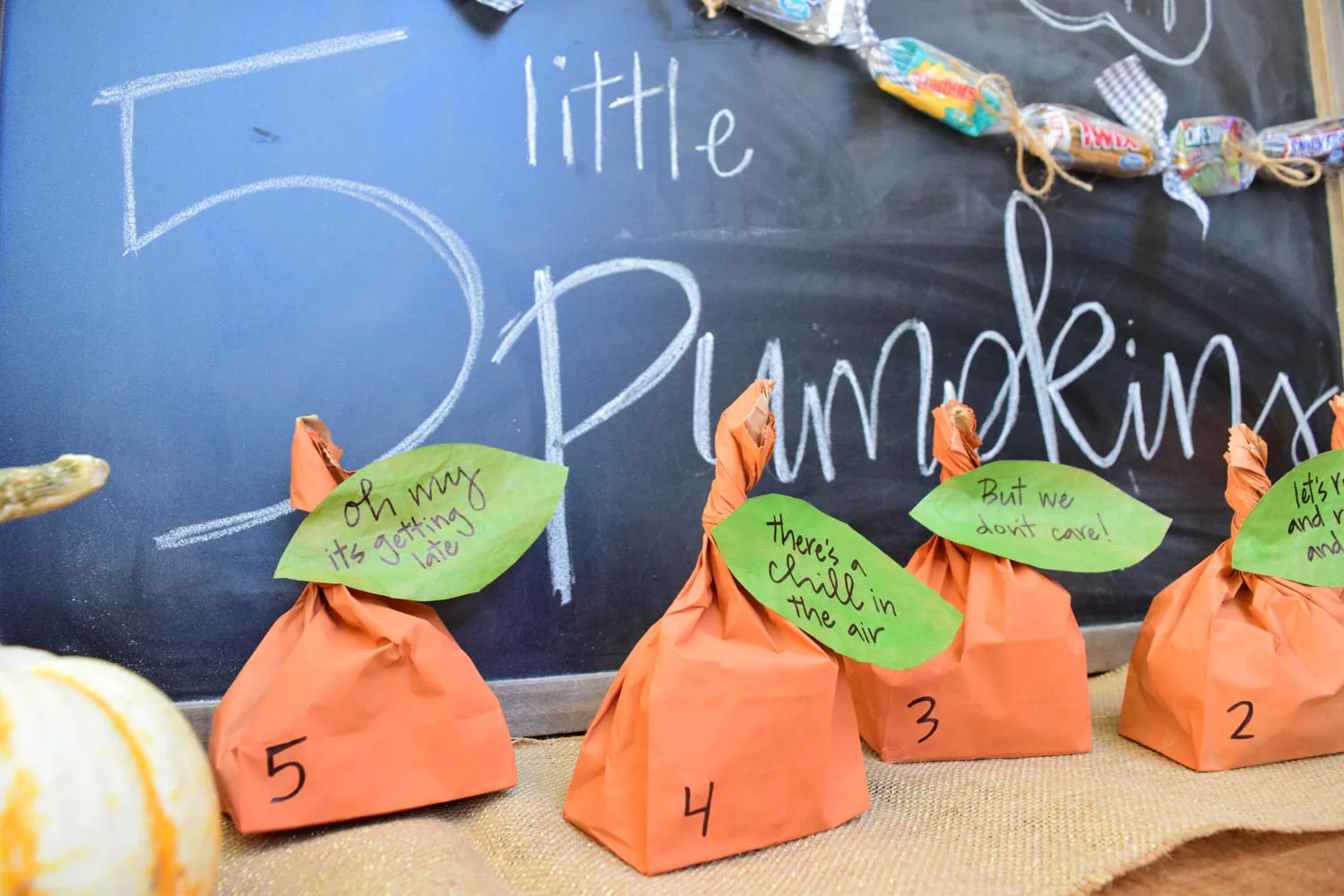 Halloween Countdown Five Little Pumpkins Activity