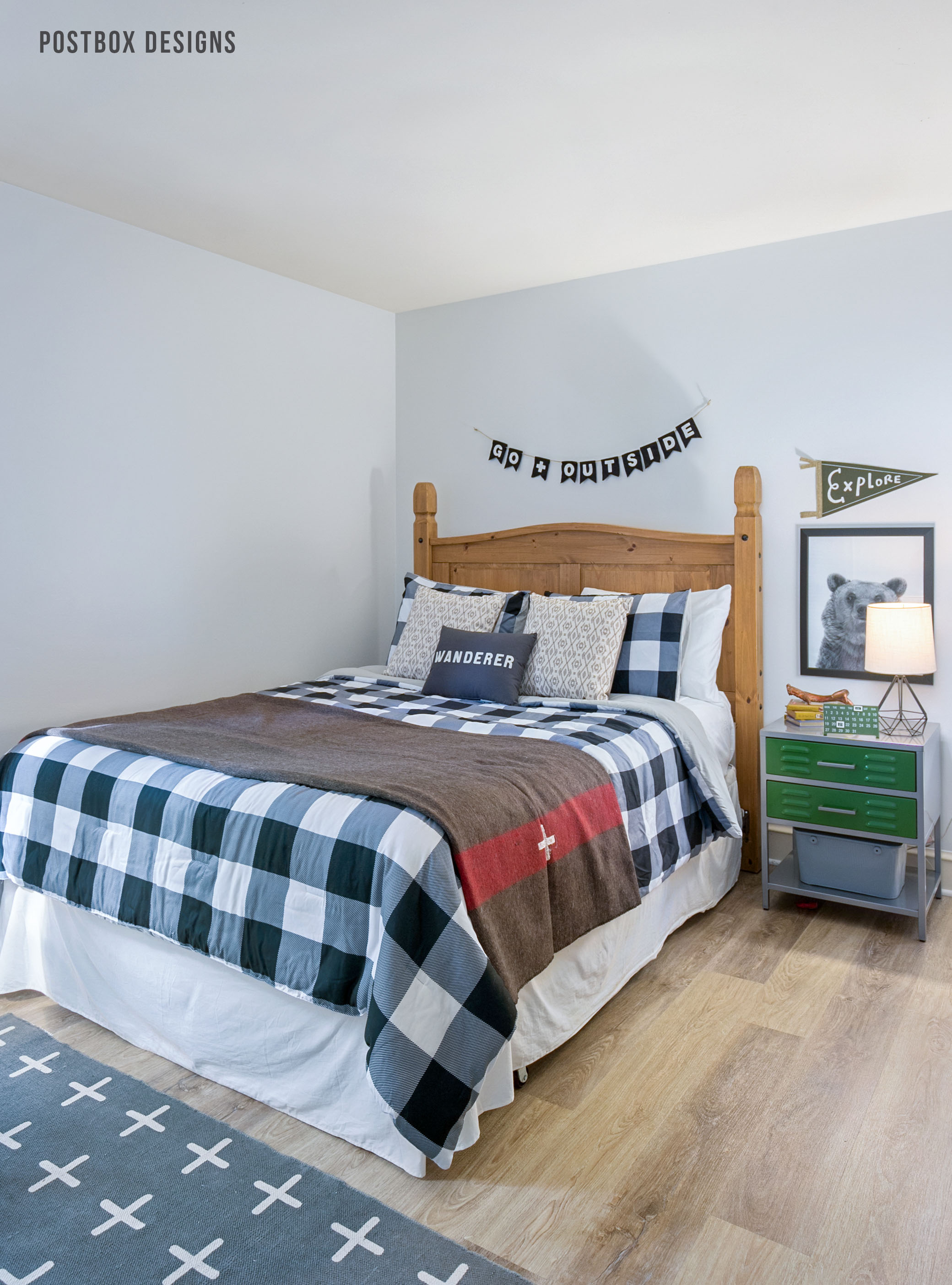 Boy's Adventure Bedroom Makeover by Postbox Designs Interior E-Design