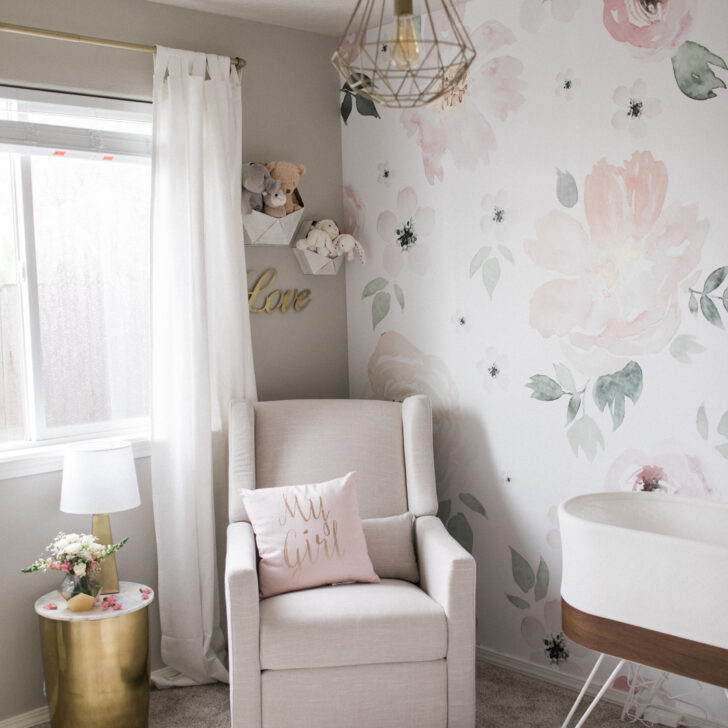 Light and Airy Floral Nursery