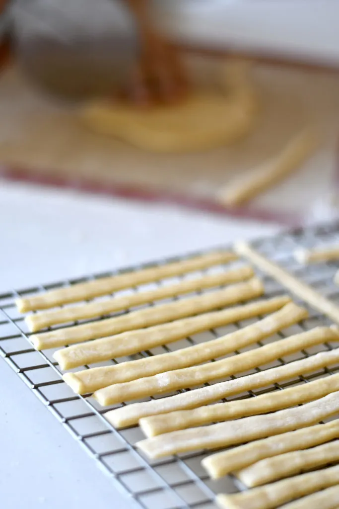 Noodles need to dry for a few hours before cooking!