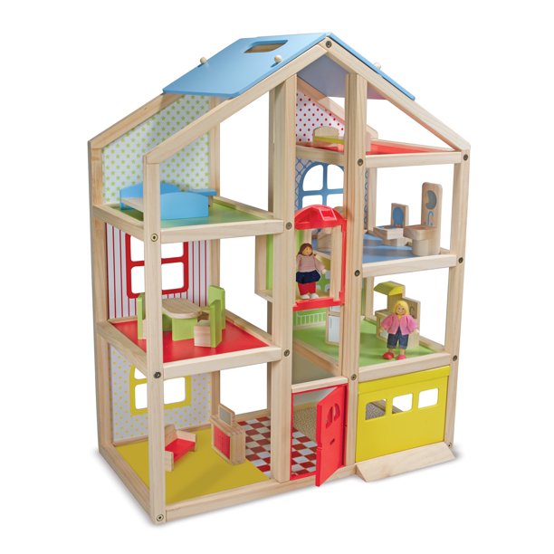 Colorful Dollhouse with Elevator