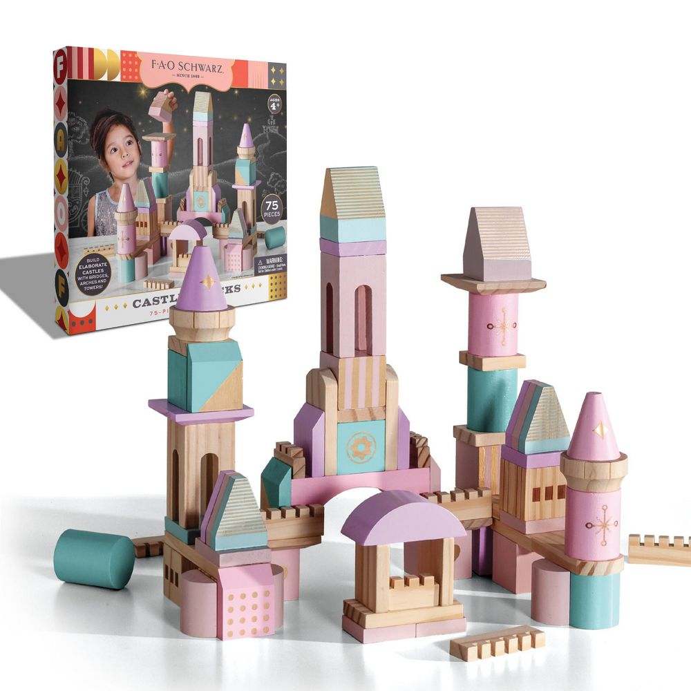 Wooden Castle Blocks - Classic Toys